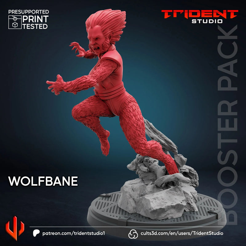 Wolfsbane Marvel MCP-compatible 40mm resin proxy miniature by Trident Miniatures - product image 3