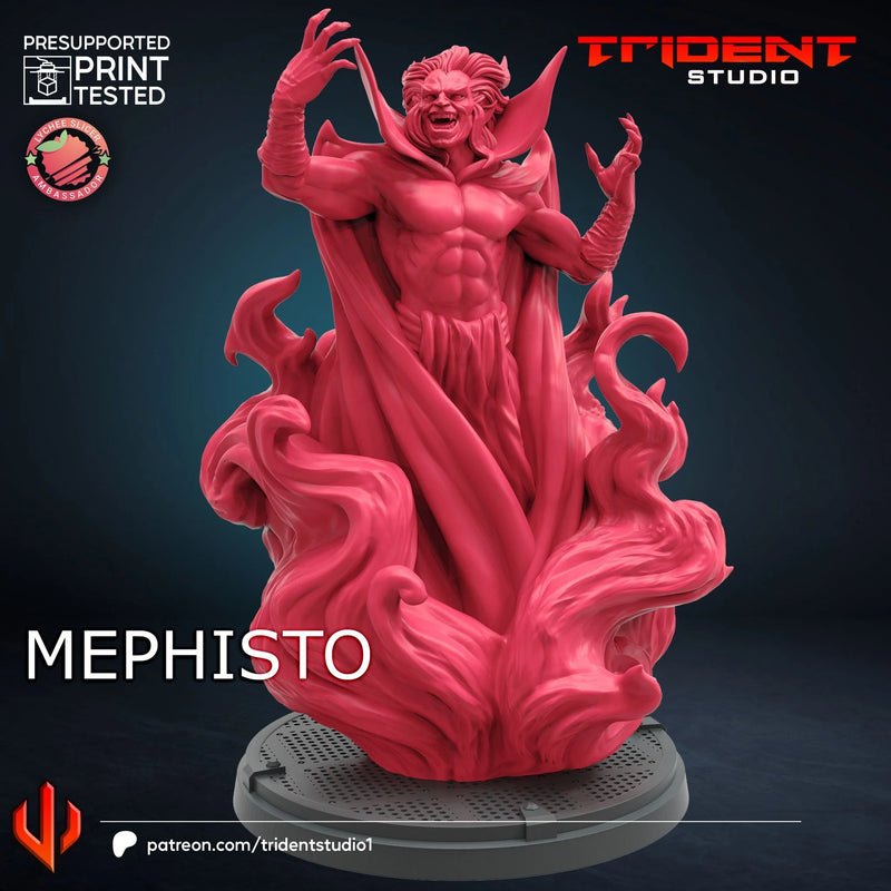 Mephisto Marvel MCP-compatible 40mm resin proxy miniature by Trident Miniatures - product image 3