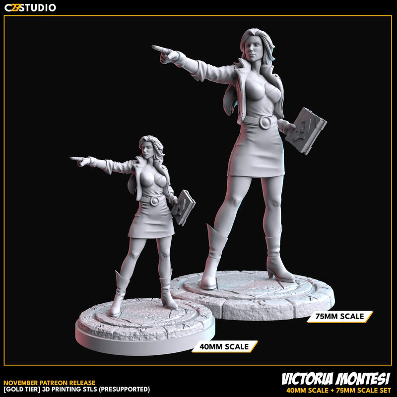Vicki Montesi Marvel MCP-compatible resin miniature by C27 Studios - product image 3