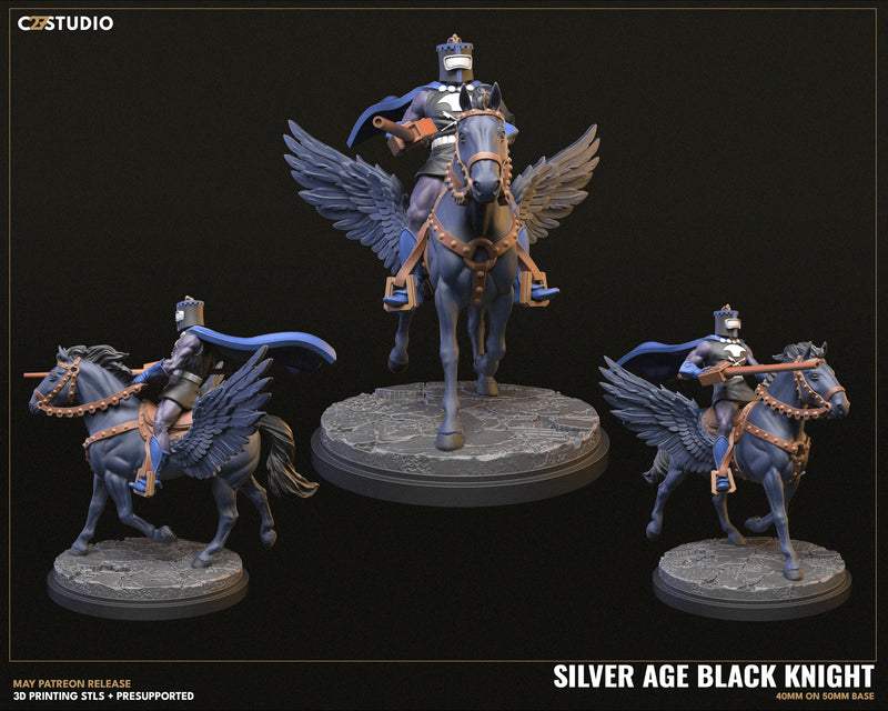 Black Knight (Silver Age) Marvel MCP-compatible resin miniature by C27 Studios - product image 3
