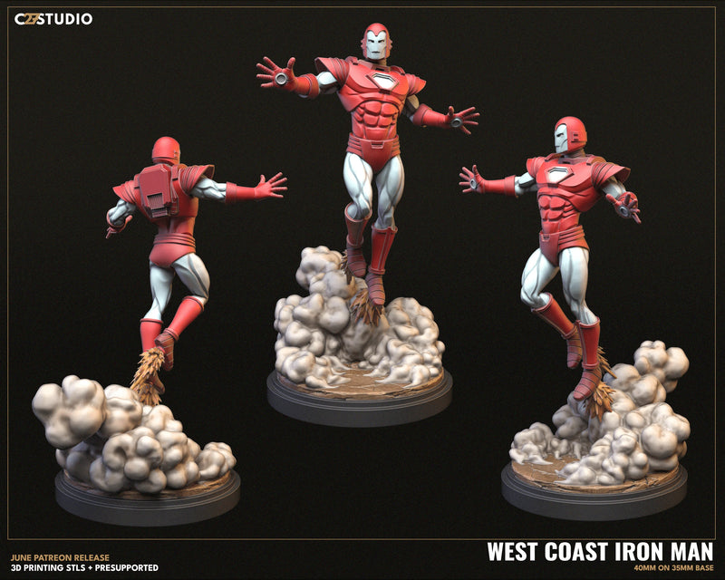 Iron Man (West Coast) Marvel MCP-compatible resin miniature by C27 Studios - product image 3