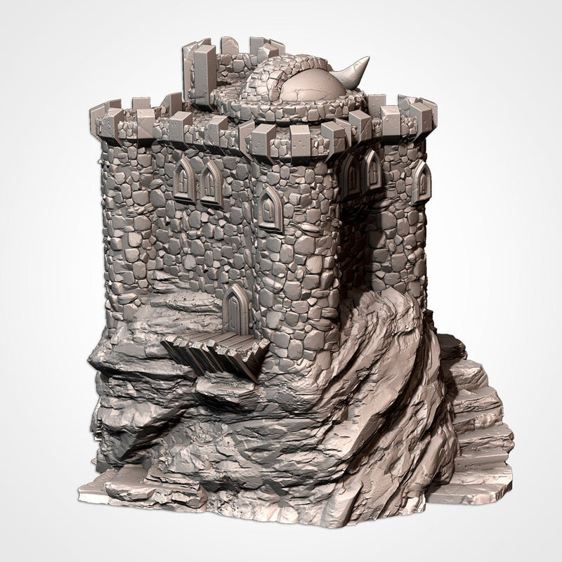 The Skull Castle 3D printed terrain view 3