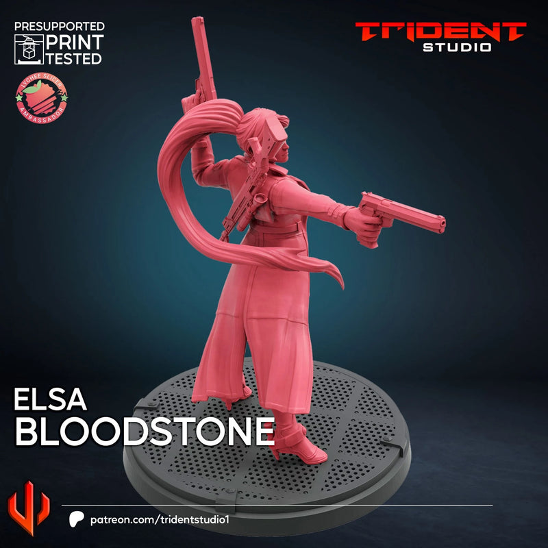 Elsa Bloodstone Marvel MCP-compatible 40mm resin proxy miniature by Trident Miniatures - product image 3