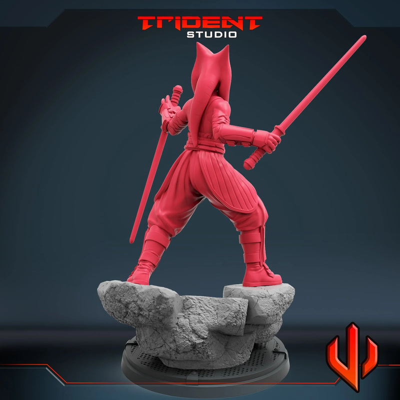 Ahsoka Star Wars MCP-compatible 40mm resin proxy miniature by Trident Miniatures - product image 3