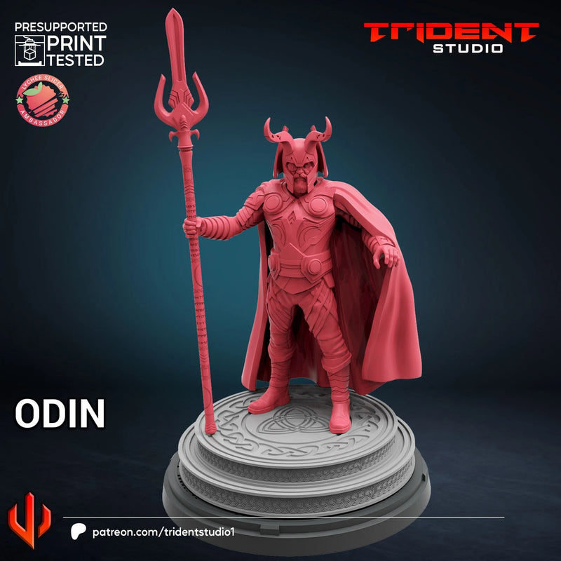 Odin Marvel MCP-compatible 40mm resin proxy miniature by Trident Miniatures - product image 3