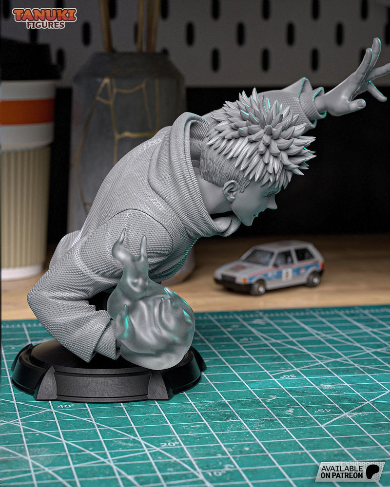 Itadori/Sukuna Resin Statue & Bust - Bust view 3