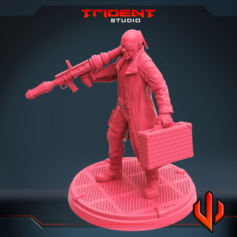 Nick Fury - Sculpt B Marvel MCP-compatible 40mm resin proxy miniature by Trident Miniatures - product image 3
