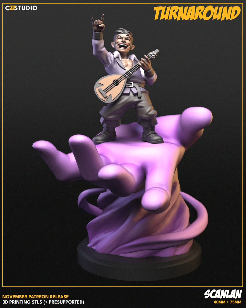 Scanlan (Vox Machina) - Critical Role / Vox Machina MCP-Compatible Resin Miniature Critical Role / Vox Machina MCP-compatible resin miniature by C27 Studios - product image 3
