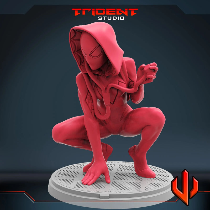 Ghost-Spider Marvel MCP-compatible 40mm resin proxy miniature by Trident Miniatures - product image 3