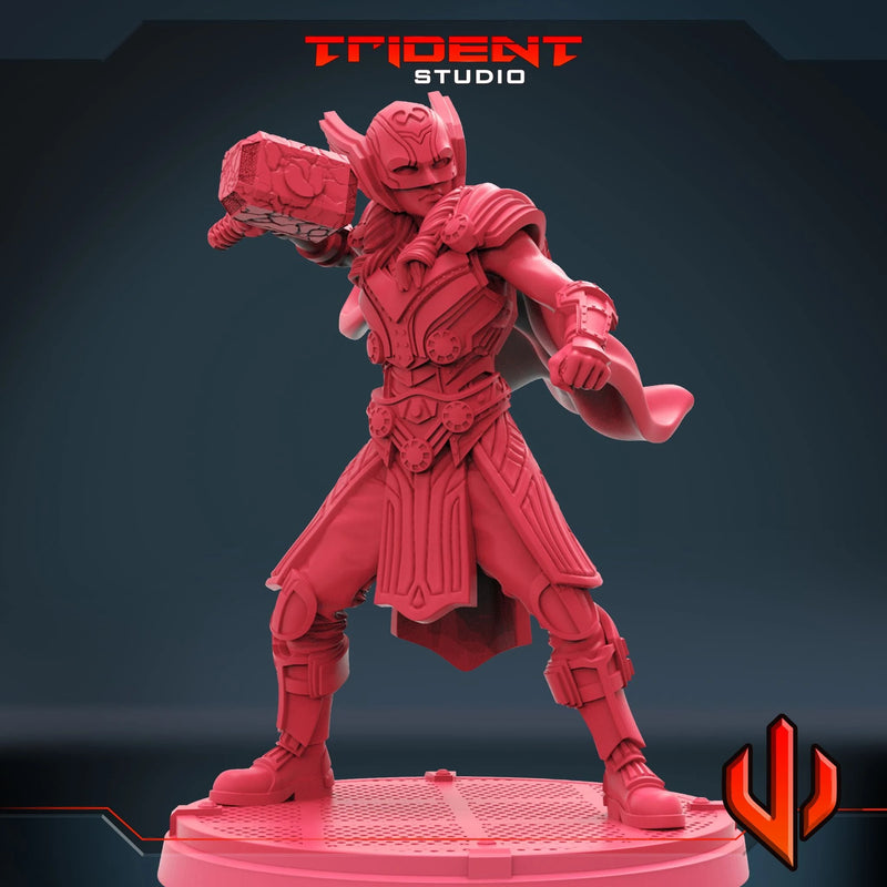Jane Foster Marvel MCP-compatible 40mm resin proxy miniature by Trident Miniatures - product image 3