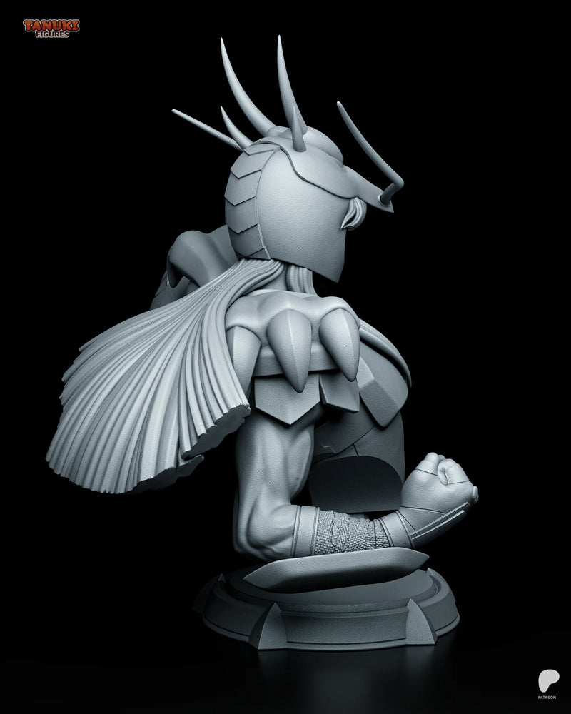Shiryu Resin Statue & Bust - Bust view 3
