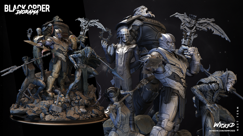 Black Order DIORAMA COMPLETE resin diorama kit view 3