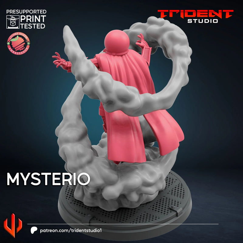 Mysterio Marvel MCP-compatible 40mm resin proxy miniature by Trident Miniatures - product image 3