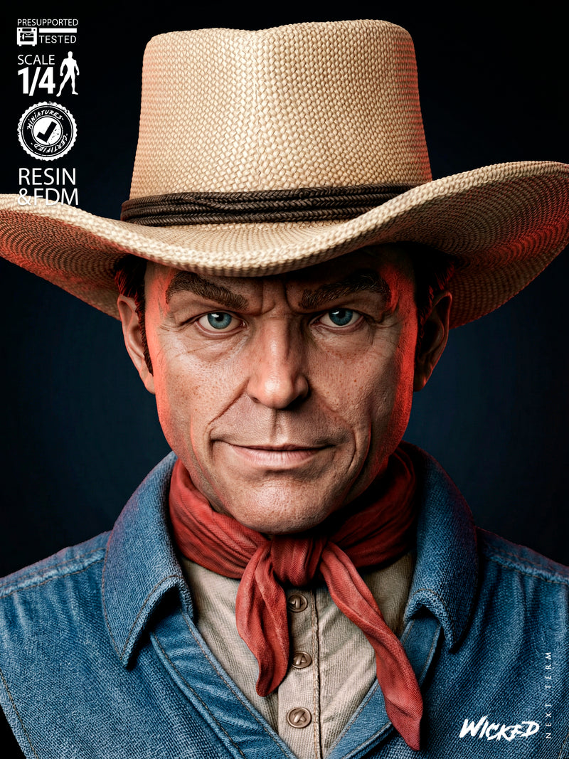 Alan Grant Portrait Bust resin bust kit view 3