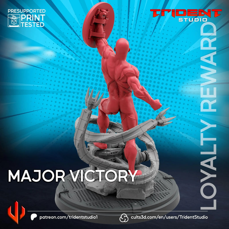 Major Victory Marvel MCP-compatible 40mm resin proxy miniature by Trident Miniatures - product image 3