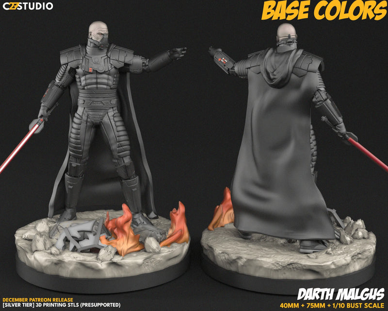 Darth Malgus Star Wars Shatterpoint-compatible resin miniature by C27 Studios - product image 3