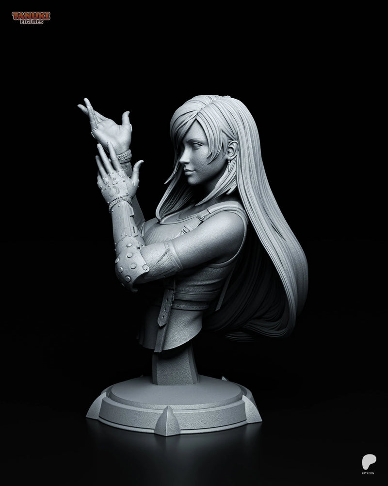 Tifa Resin Statue & Bust - Bust view 3