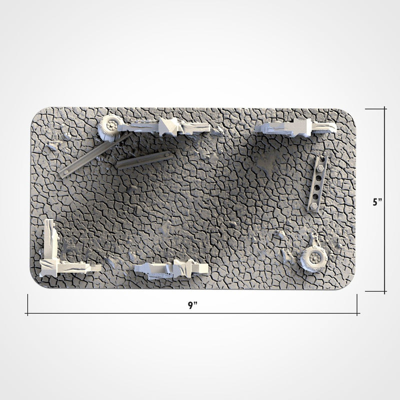 Post-Apocalyptic WTC Set 02 3D printed terrain view 3