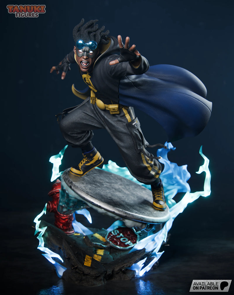 Static Shock Resin Statue & Bust - Full Size view 3