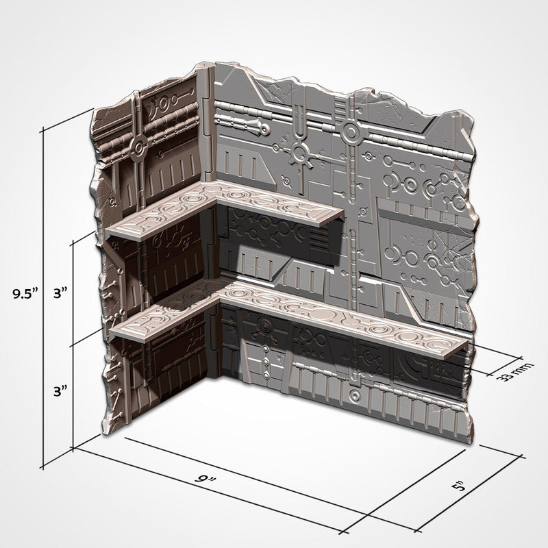 WTC Foldable Necromatons Set 3D printed terrain view 3