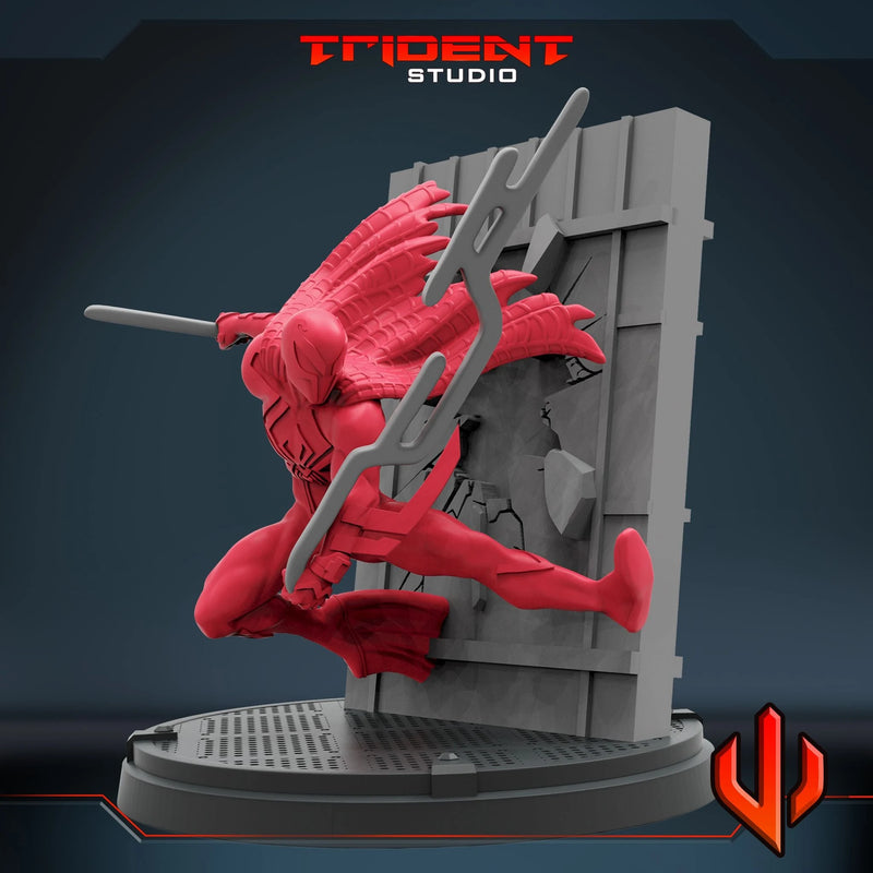 Spider-Man 2099 Miguel Marvel MCP-compatible 40mm resin proxy miniature by Trident Miniatures - product image 3