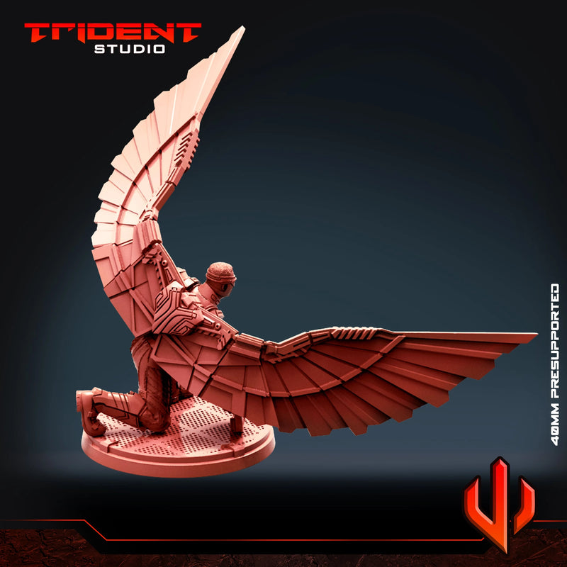 Falcon 2021 - Sculpt A Marvel MCP-compatible 40mm resin proxy miniature by Trident Miniatures - product image 3