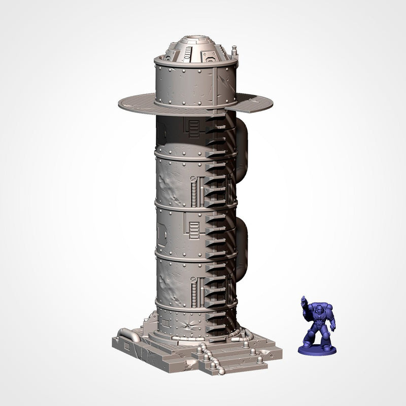Industrial Sector 3D printed terrain view 3