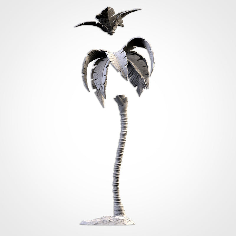 Palms 3D printed terrain view 3