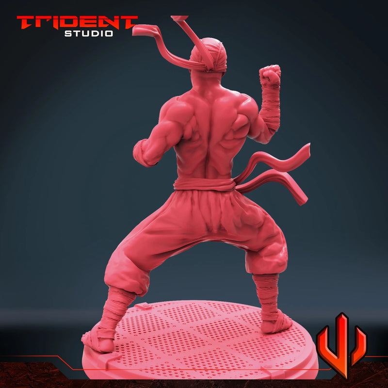 Iron Fist - Sculpt C Marvel MCP-compatible 40mm resin proxy miniature by Trident Miniatures - product image 3