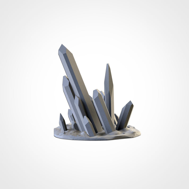 Glass Stones Terrain 3D printed terrain view 3