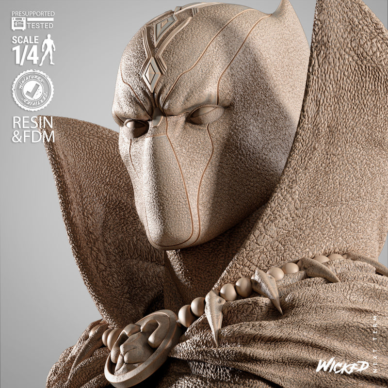 Black Panther Portrait Bust resin bust kit view 3