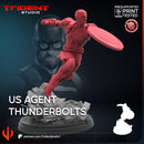 Us Agent Thunderbolts Marvel MCP-compatible 40mm resin proxy miniature by Trident Miniatures - product image 3