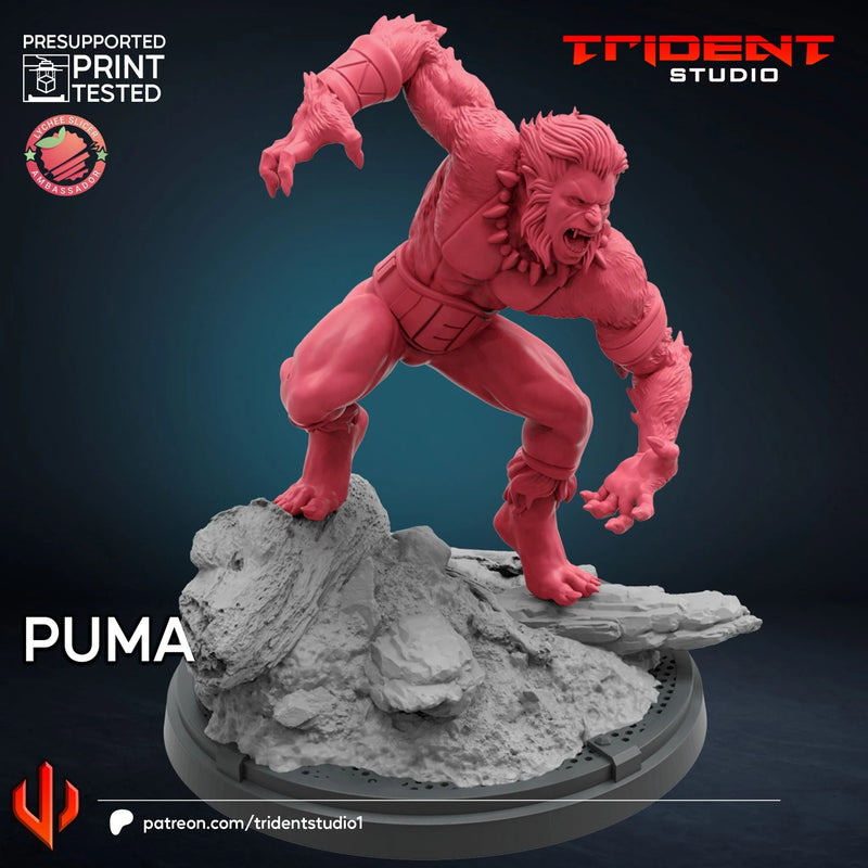 Puma Marvel MCP-compatible 40mm resin proxy miniature by Trident Miniatures - product image 3