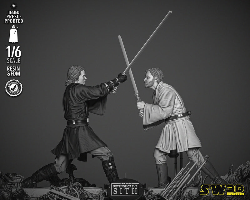 Obi Wan and Anakin 2024 Diorama