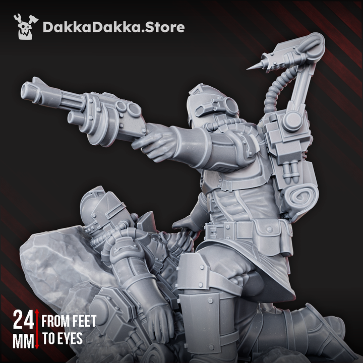 Dramatic pose Medic - DakkaDakka Resin Miniature - image 3