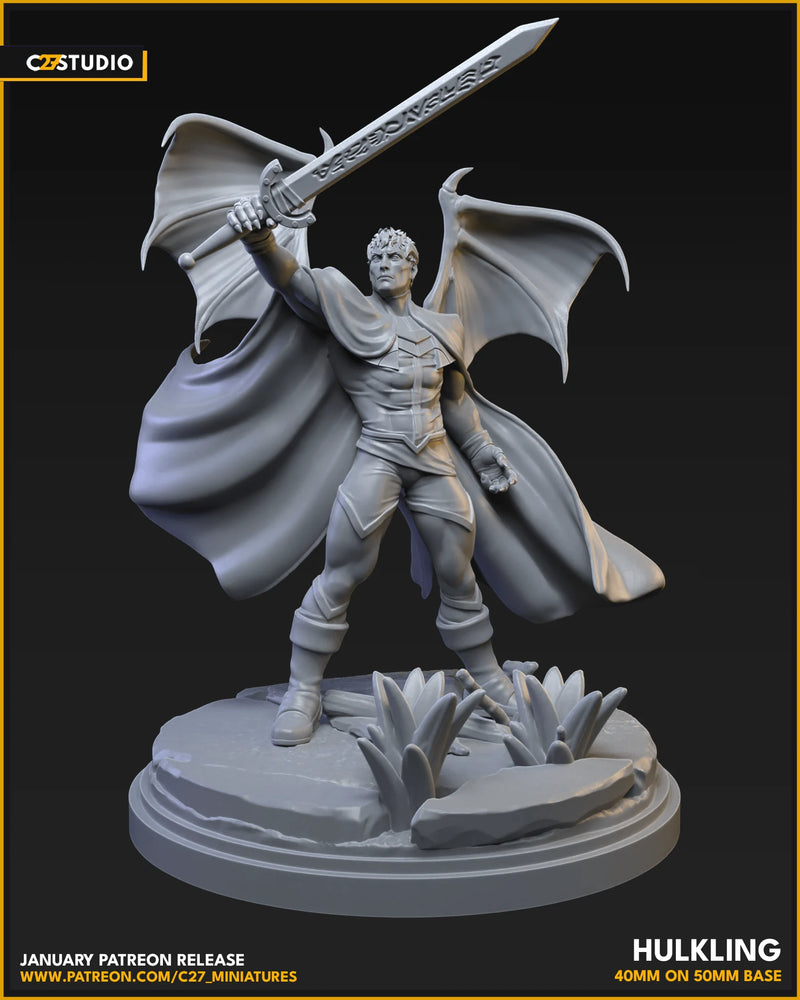 Hulkling Marvel MCP-compatible resin miniature by C27 Studios - product image 3