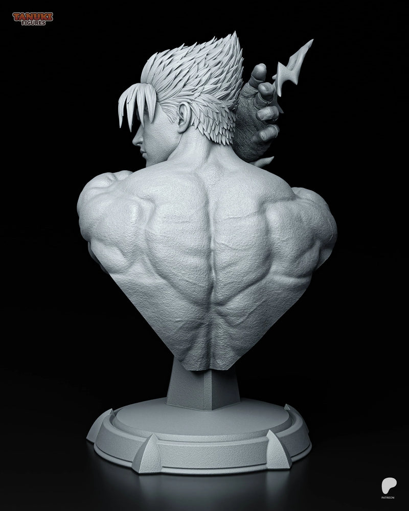Jin Kazama Resin Statue & Bust - Bust view 3