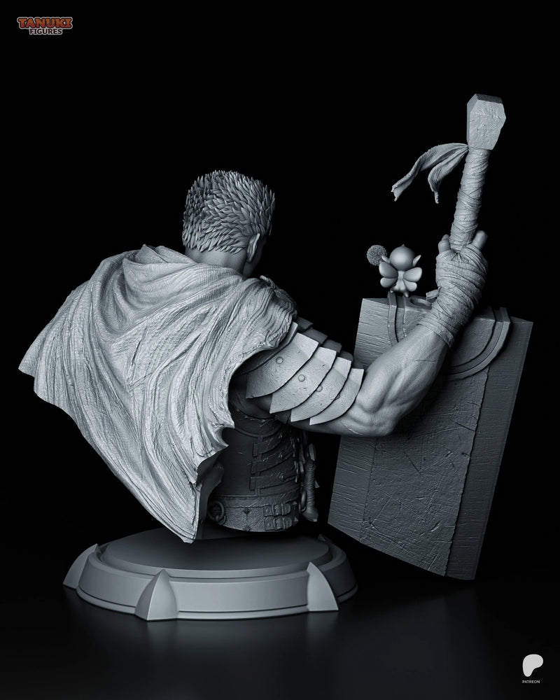 Guts Resin Statue & Bust - Bust view 3