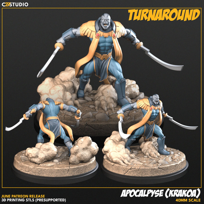 Apocalypse Krakoa Marvel MCP-compatible resin miniature by C27 Studios - product image 3