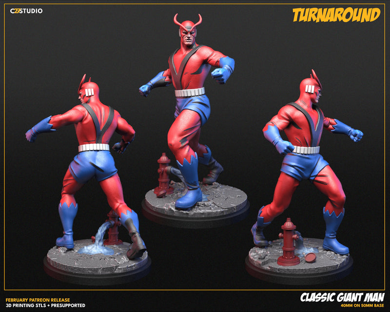Giant Man (Classic) Marvel MCP-compatible resin miniature by C27 Studios - product image 3