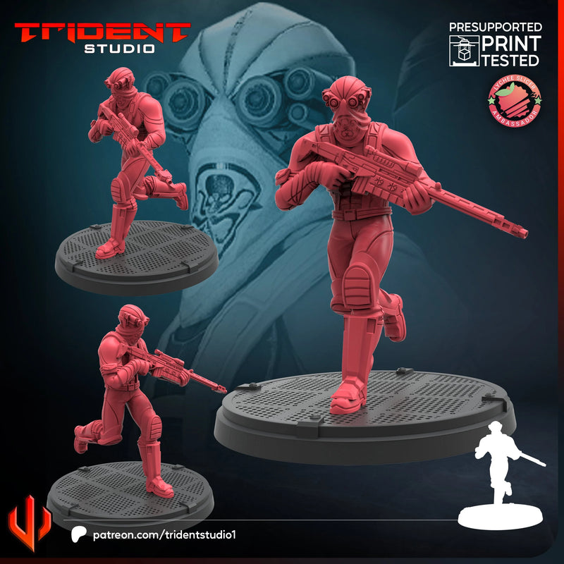 HYDRA Snipers Marvel MCP-compatible 40mm resin proxy miniature by Trident Miniatures - product image 3