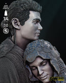 Young Anakin and Padme Bust Portrait