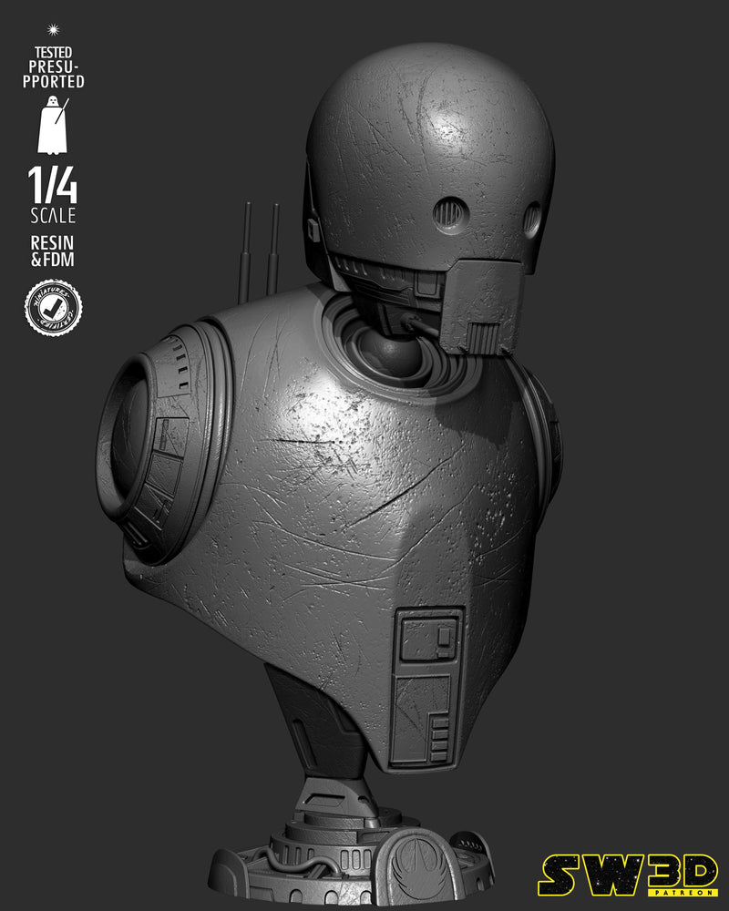 SW3D July 2025 Term K-2SO Portrait Bust