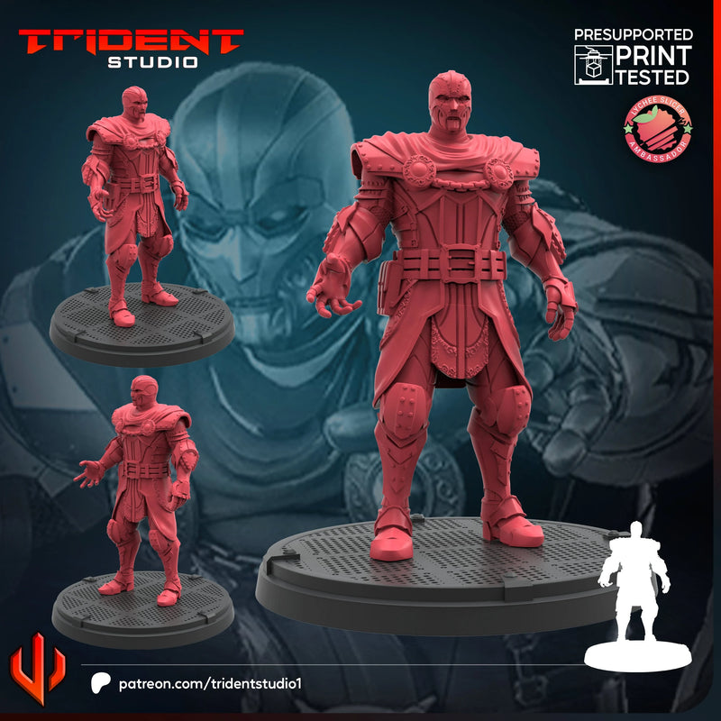 Doom Bot Captain Marvel MCP-compatible 40mm resin proxy miniature by Trident Miniatures - product image 3