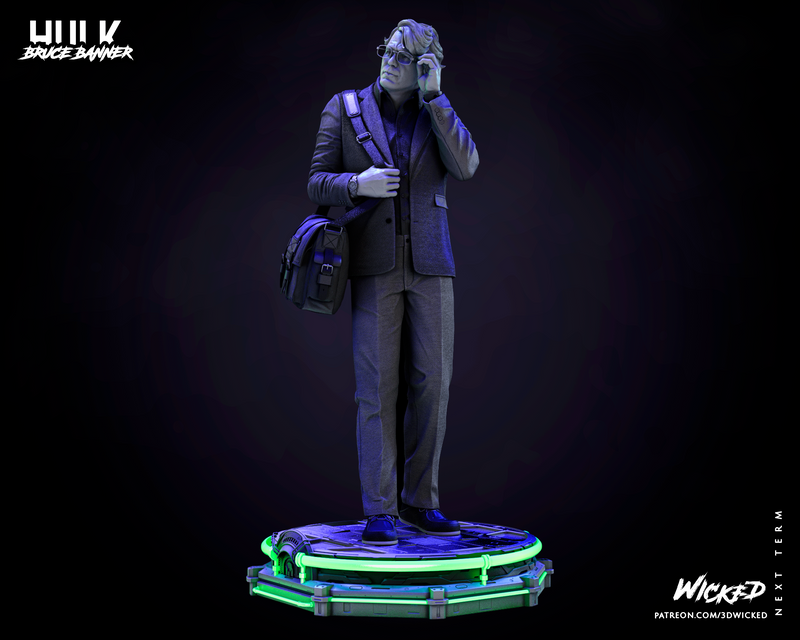Bruce Banner Sculpture resin statue kit view 3