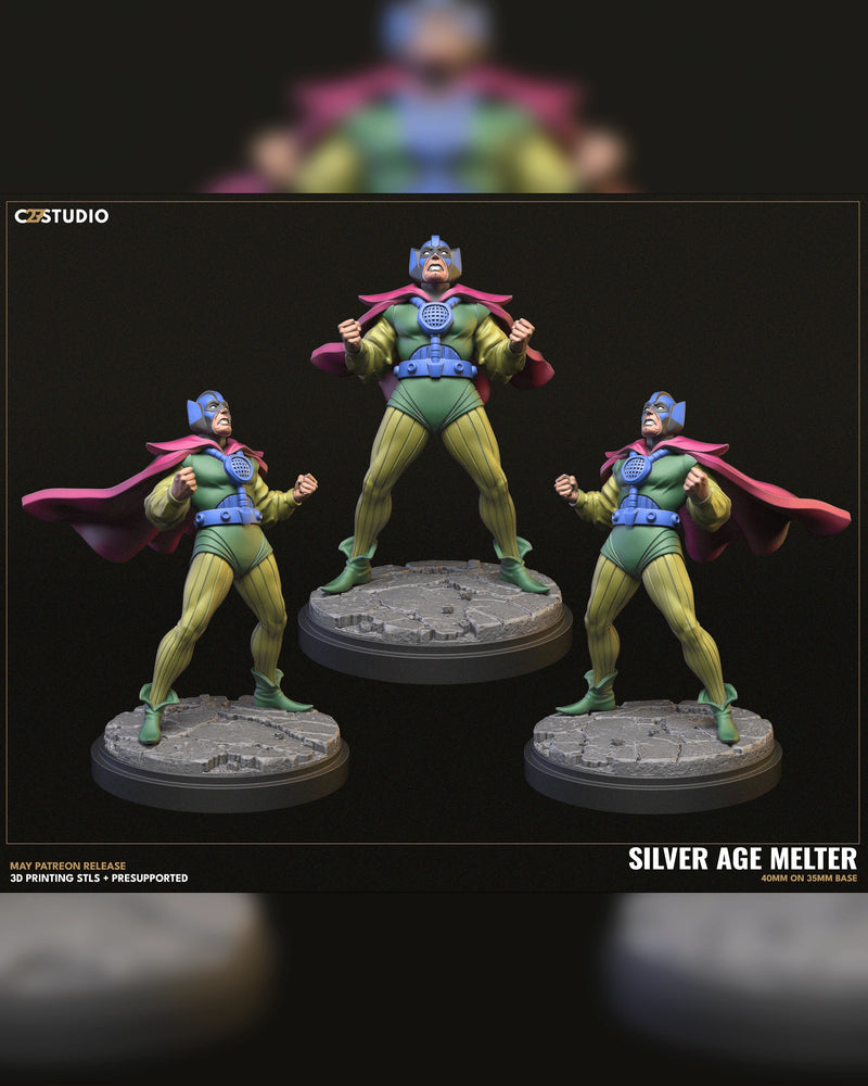 Melter (Silver Age) Marvel MCP-compatible resin miniature by C27 Studios - product image 3