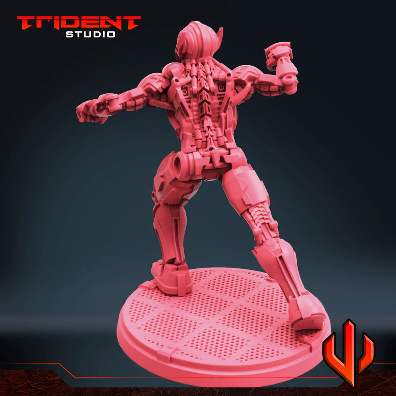 Ultimatron Drone Multiverse Marvel MCP-compatible 40mm resin proxy miniature by Trident Miniatures - product image 3