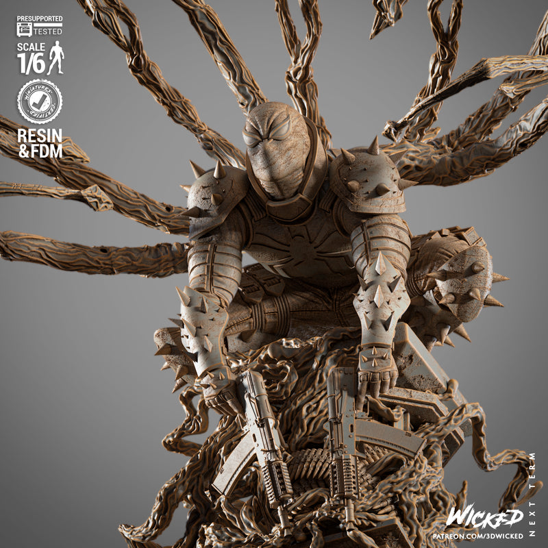 Agent Venom Sculpture resin statue kit view 3
