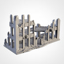 City Ruins 3D printed terrain view 3