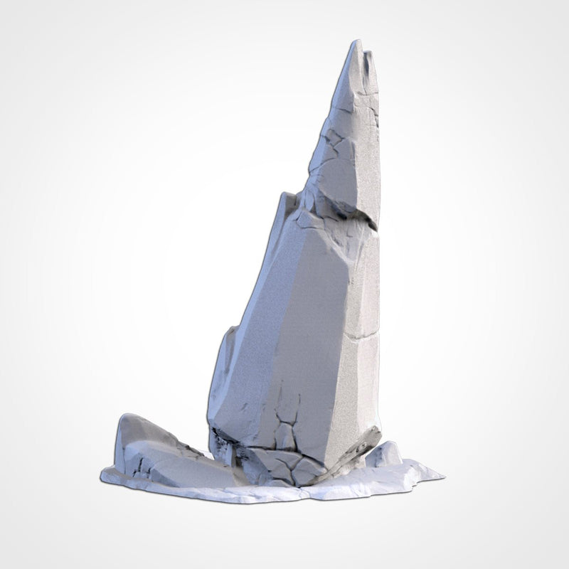 Ice Mountains 3D printed terrain view 3